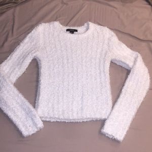 White Fuzzy Sweater